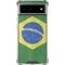 Brazil Flag Distressed Google Pixel 6 Clear Case